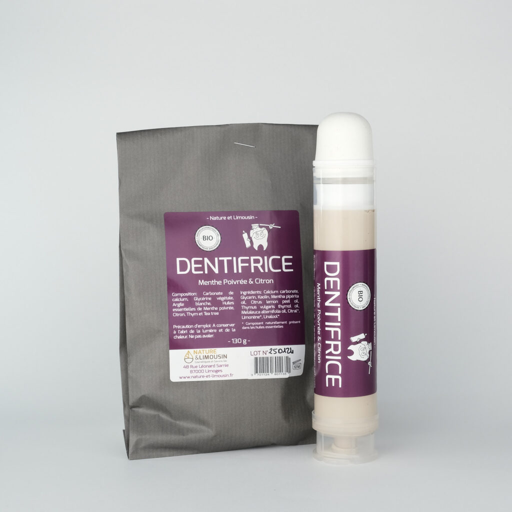 dentifrice à la menthe