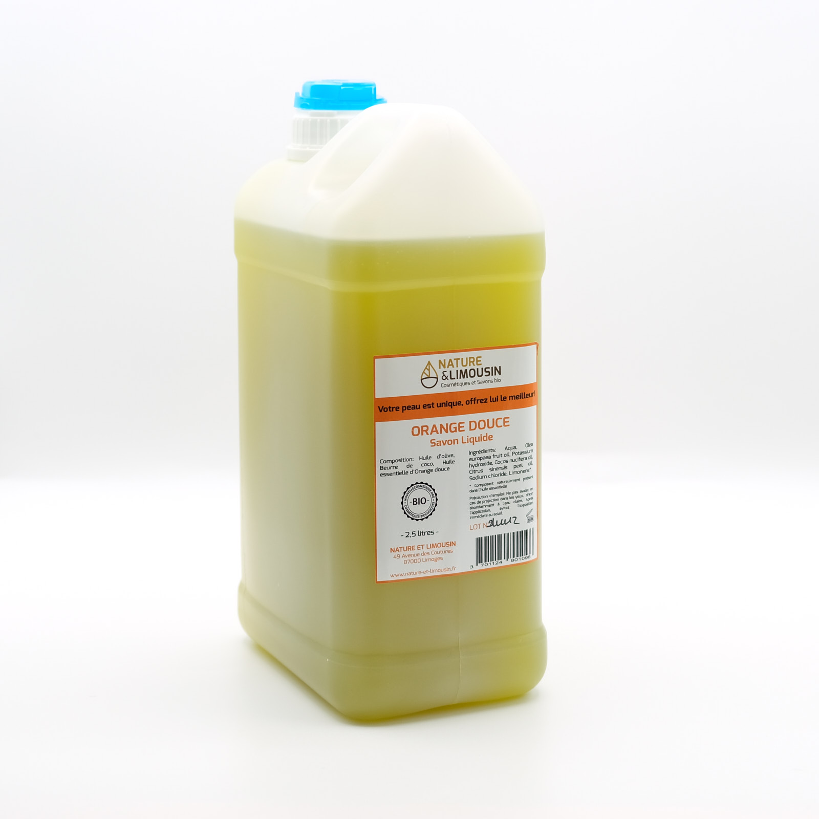 savon liquide orange douce